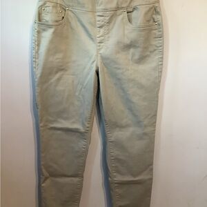Closet Dump Stylish Gray Pull-on Jean-Style Pants Size 12